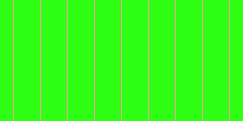 #2fff13, #eba393 vertical lines, two pixels wide, eighty-seven pixels apart
