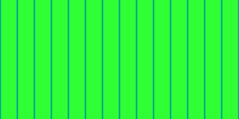 #2fff34, #04a393 vertical lines, five pixels wide, fifty-two pixels apart