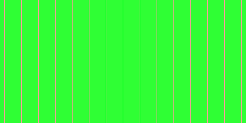 #2fff34, #eba393 vertical lines, two pixels wide, fifty-three pixels apart