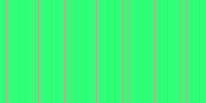 #2fff76, #caa393 vertical lines, two pixels wide, twenty-three pixels apart