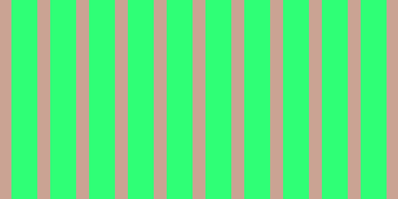 #2fff76, #caa393 vertical lines, twenty-six pixels wide, fifty-two pixels apart