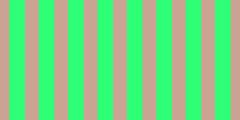 #2fff76, #caa393 vertical lines, forty-six pixels wide, fifty-two pixels apart