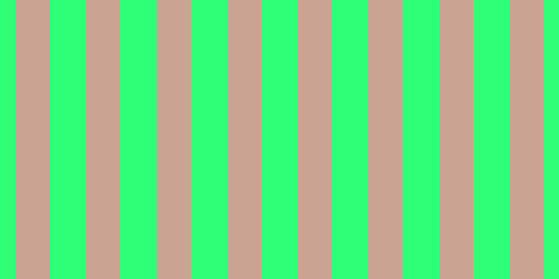 #2fff76, #caa393 vertical lines, forty-nine pixels wide, fifty-two pixels apart
