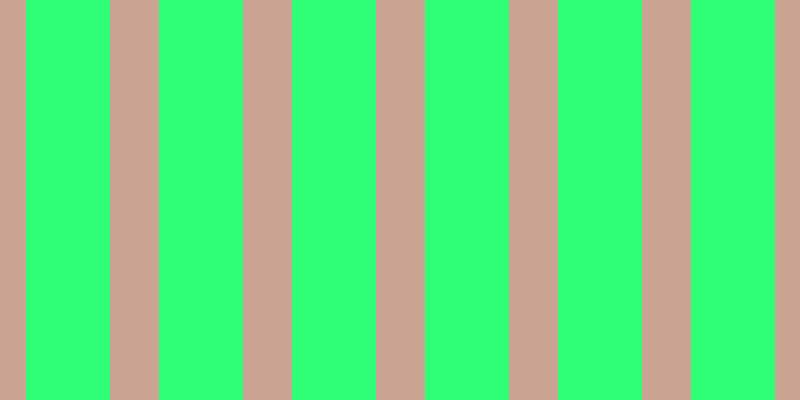 #2fff76, #caa393 vertical lines, forty-nine pixels wide, eighty-four pixels apart