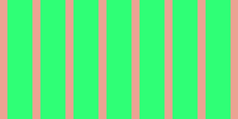 #2fff76, #eba393 vertical lines, twenty-seven pixels wide, eighty-four pixels apart