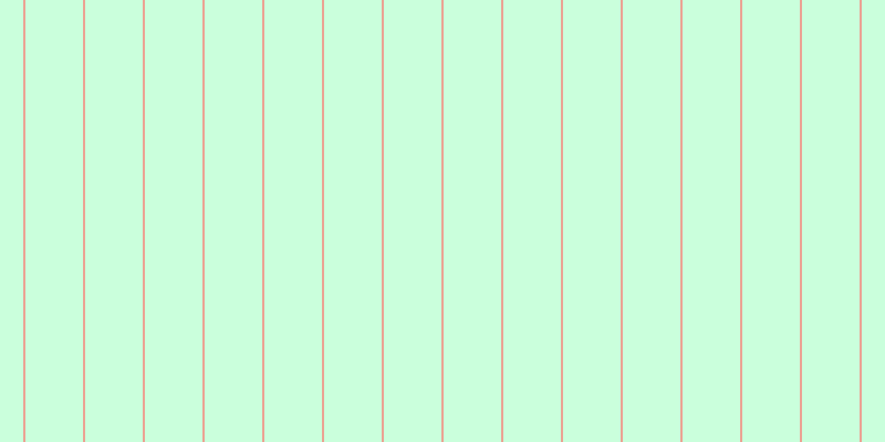 #2fff76 (25%), #eba393 vertical lines, two pixels wide, fifty-two pixels apart