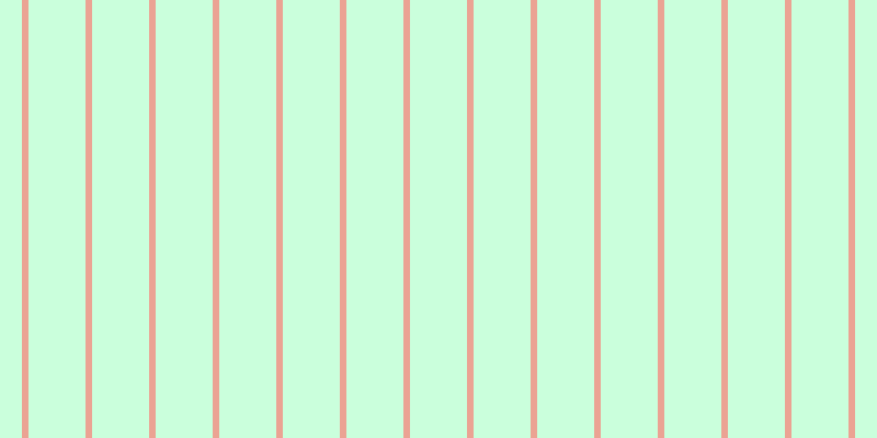 #2fff76 (25%), #eba393 vertical lines, six pixels wide, fifty-two pixels apart