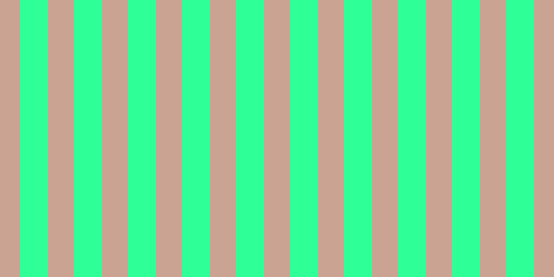 #2fff97, #caa393 vertical lines, thirty-eight pixels wide, forty pixels apart