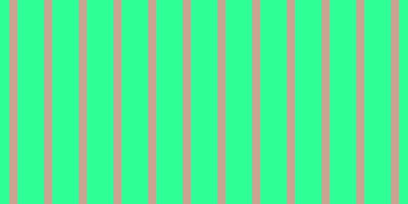 #2fff97, #caa393 vertical lines, sixteen pixels wide, fifty-two pixels apart