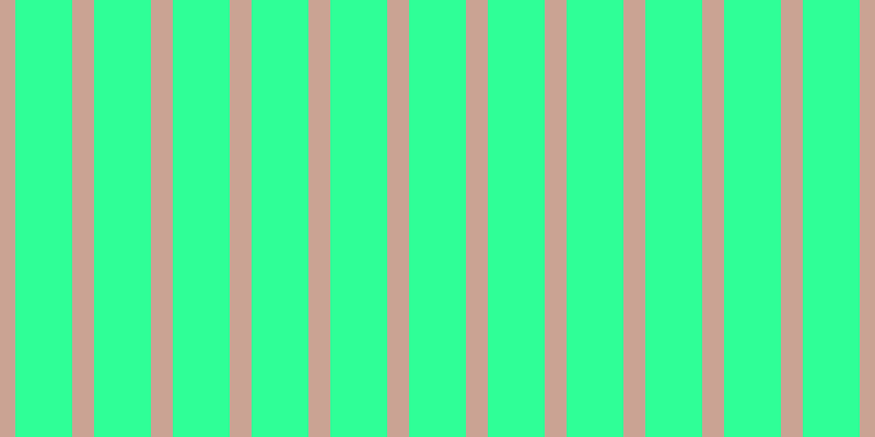 #2fff97, #caa393 vertical lines, twenty pixels wide, fifty-two pixels apart