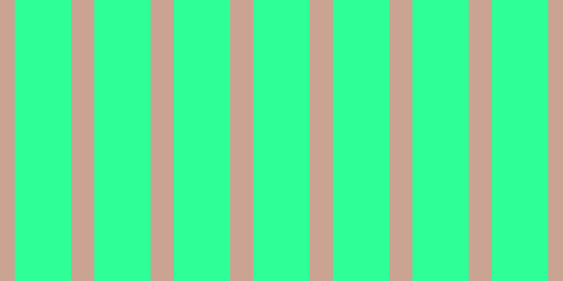 #2fff97, #caa393 vertical lines, thirty-three pixels wide, eighty pixels apart
