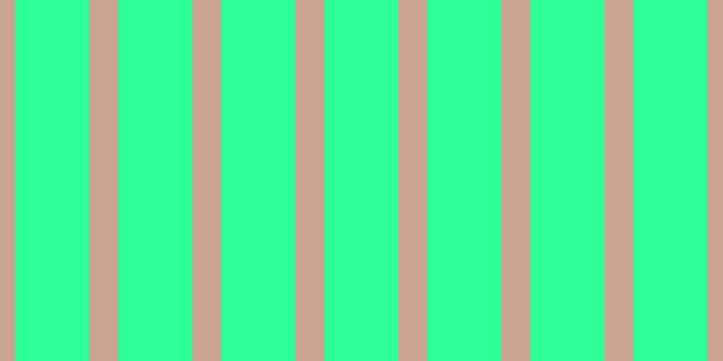 #2fff97, #caa393 vertical lines, thirty-two pixels wide, eighty-two pixels apart
