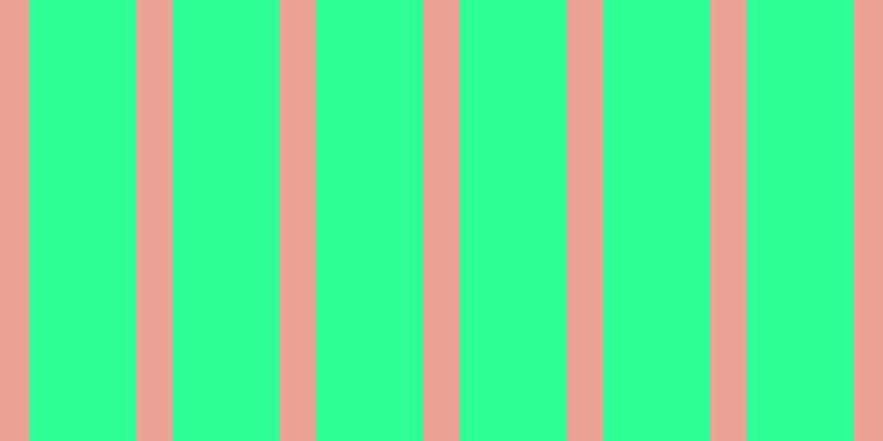 #2fff97, #eba393 vertical lines, thirty-three pixels wide, ninety-seven pixels apart