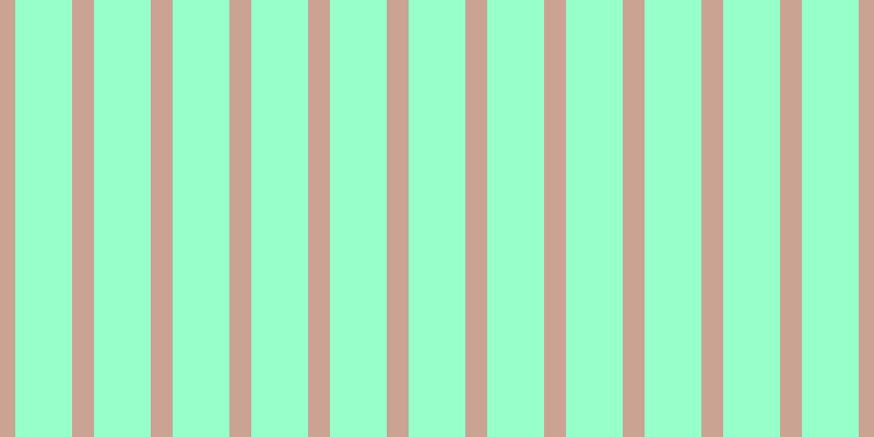 #2fff97 (50%), #caa393 vertical lines, twenty pixels wide, fifty-two pixels apart