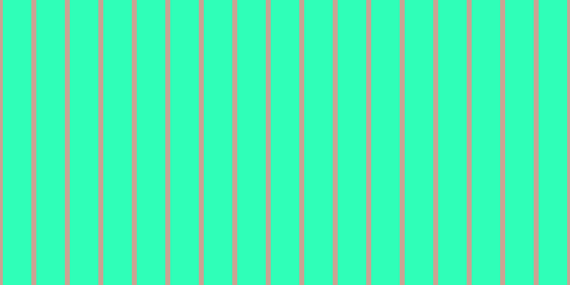 #2fffb8, #caa393 vertical lines, seven pixels wide, forty pixels apart