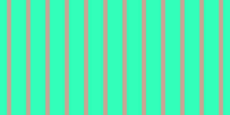 #2fffb8, #caa393 vertical lines, fifteen pixels wide, fifty-two pixels apart