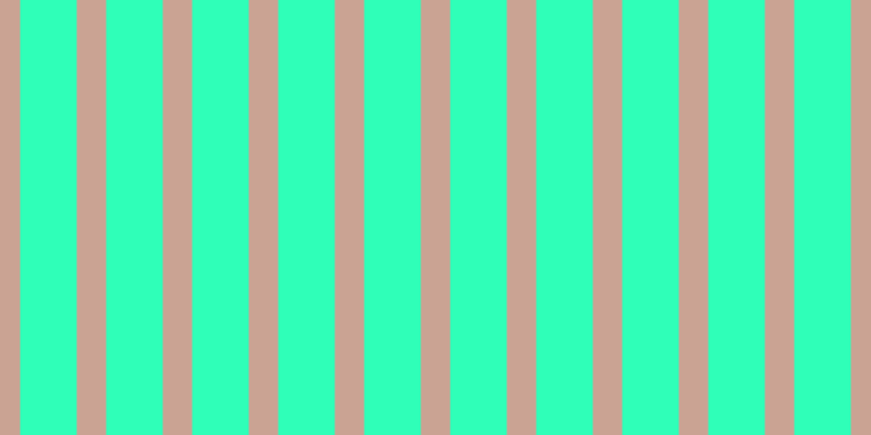 #2fffb8, #caa393 vertical lines, twenty-seven pixels wide, fifty-two pixels apart