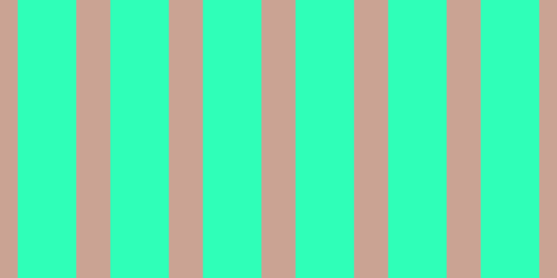 #2fffb8, #caa393 vertical lines, forty-nine pixels wide, eighty-four pixels apart