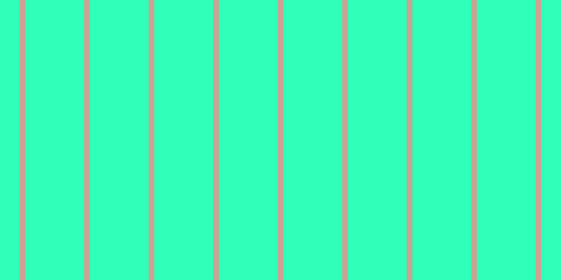 #2fffb8, #caa393 vertical lines, eight pixels wide, eighty-four pixels apart