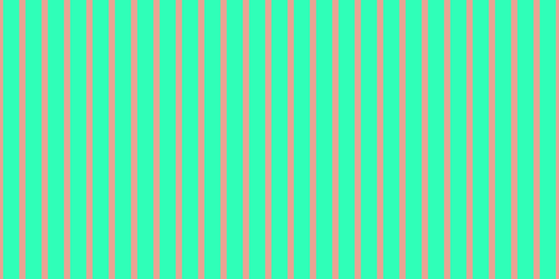 #2fffb8, #eba393 vertical lines, nine pixels wide, twenty-three pixels apart