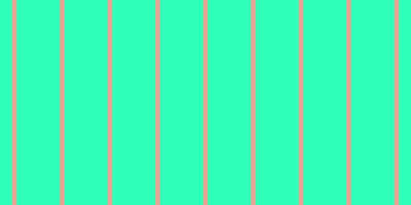 #2fffb8, #eba393 vertical lines, nine pixels wide, eighty-four pixels apart