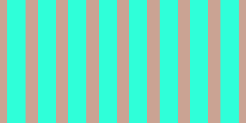 #2fffd9, #caa393 vertical lines, forty pixels wide, fifty-nine pixels apart