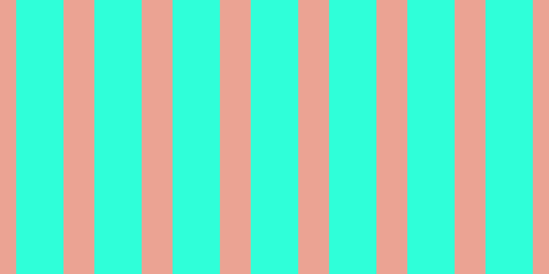 #2fffd9, #eba393 vertical lines, forty-five pixels wide, sixty-nine pixels apart