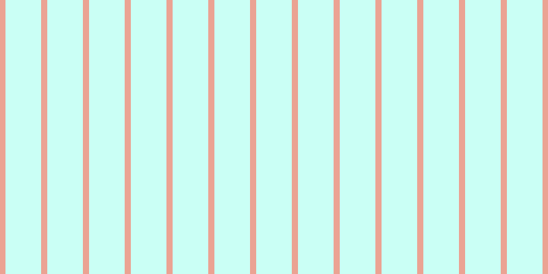 #2fffd9 (25%), #eba393 vertical lines, nine pixels wide, fifty-two pixels apart
