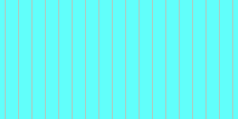 #2ffffa (75%), #eba393 vertical lines, two pixels wide, forty-three pixels apart