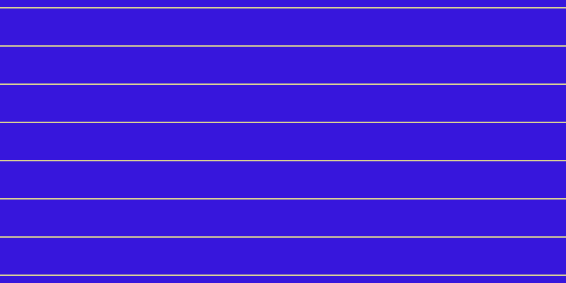 #3716dc, #dbd393 horizontal lines, two pixels wide, fifty-two pixels apart