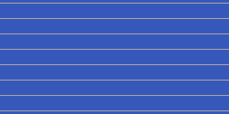 #3758bb, #fcd393 horizontal lines, two pixels wide, fifty-two pixels apart