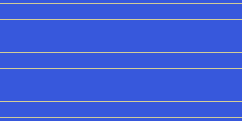#3758dc, #dbd393 horizontal lines, two pixels wide, fifty-two pixels apart
