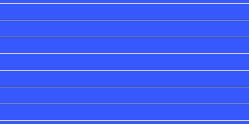 #3758fd, #dbd393 horizontal lines, two pixels wide, fifty-two pixels apart