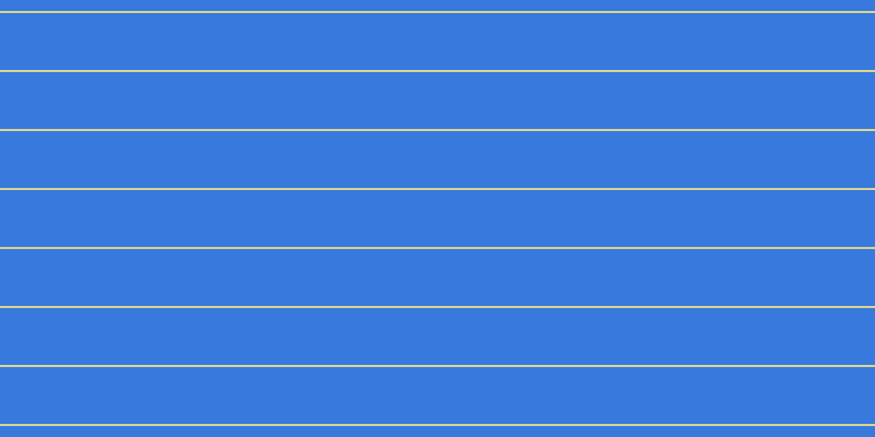 #3779dc, #dbd393 horizontal lines, two pixels wide, fifty-two pixels apart
