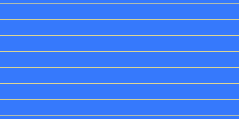 #3779fd, #dbd393 horizontal lines, two pixels wide, fifty-two pixels apart