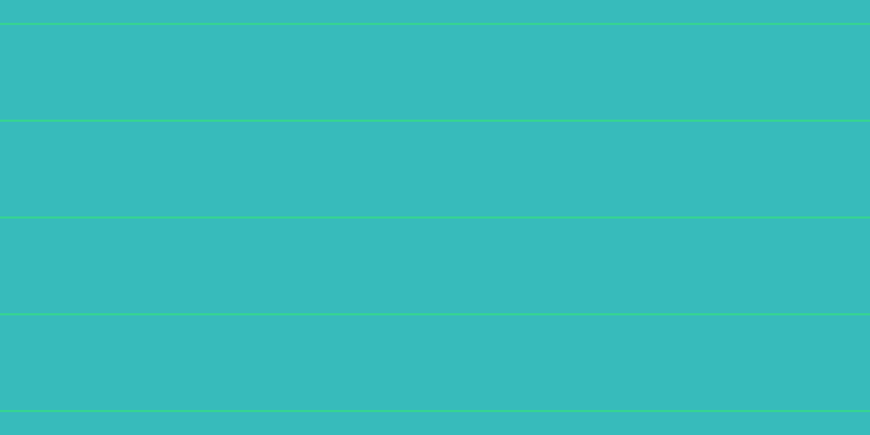 #37bbbb, #36d393 horizontal lines, two pixels wide, eighty-seven pixels apart