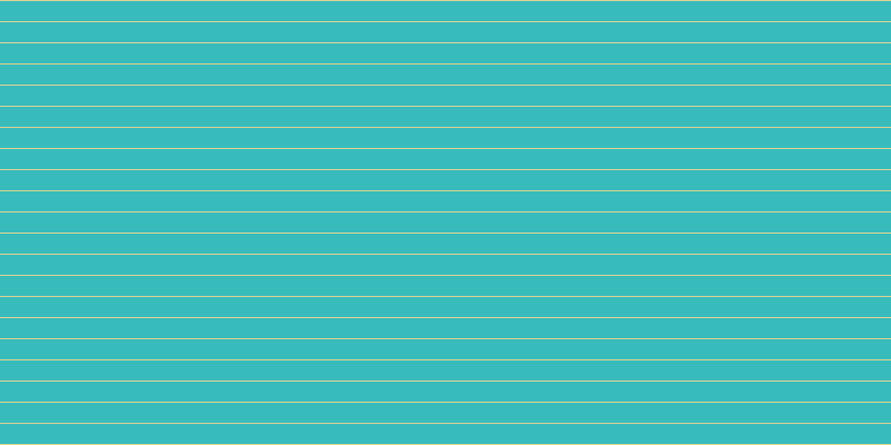 #37bbbb, #dbd393 horizontal lines, one pixels wide, eighteen pixels apart