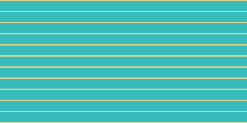 #37bbbb, #dbd393 horizontal lines, four pixels wide, thirty-two pixels apart