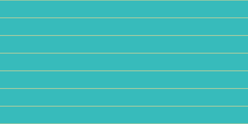 #37bbbb, #dbd393 horizontal lines, two pixels wide, fifty-five pixels apart