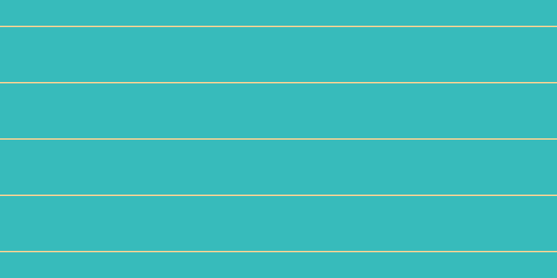 #37bbbb, #fcd393 horizontal lines, two pixels wide, seventy-nine pixels apart