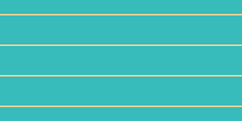 #37bbbb, #fcd393 horizontal lines, five pixels wide, ninety-six pixels apart