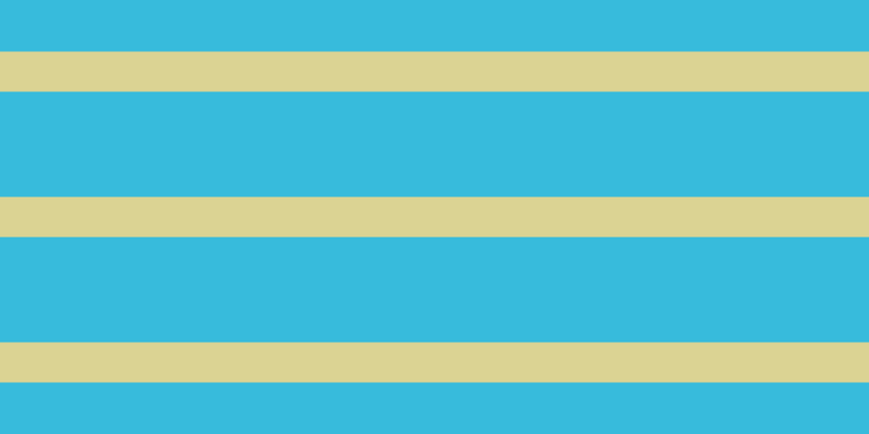 #37bbdc, #dbd393 horizontal lines, thirty-seven pixels wide, ninety-seven pixels apart