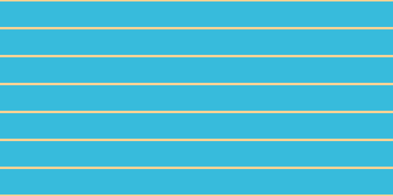 #37bbdc, #fcd393 horizontal lines, five pixels wide, fifty-two pixels apart