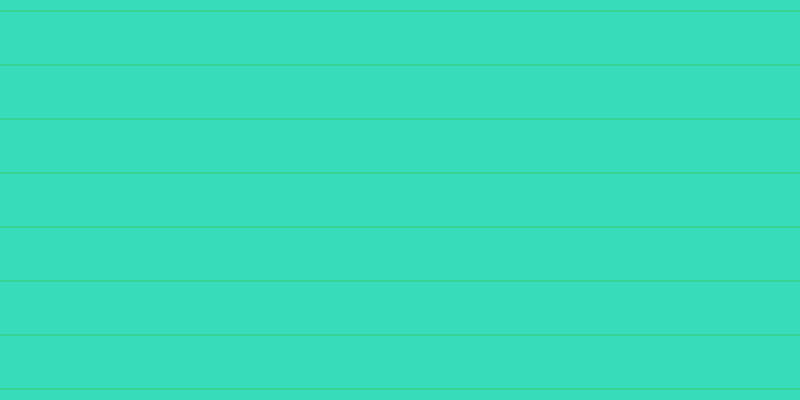 #37dcbb, #36d393 horizontal lines, two pixels wide, fifty-two pixels apart