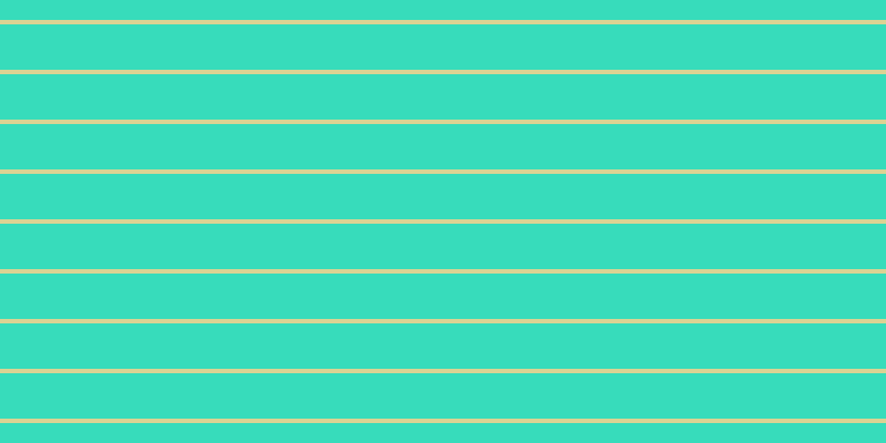 #37dcbb, #dbd393 horizontal lines, four pixels wide, forty-one pixels apart