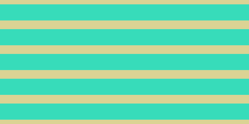 #37dcbb, #dbd393 horizontal lines, twenty-eight pixels wide, fifty-two pixels apart