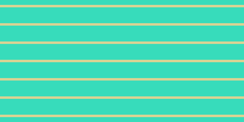 #37dcbb, #dbd393 horizontal lines, eight pixels wide, fifty-two pixels apart