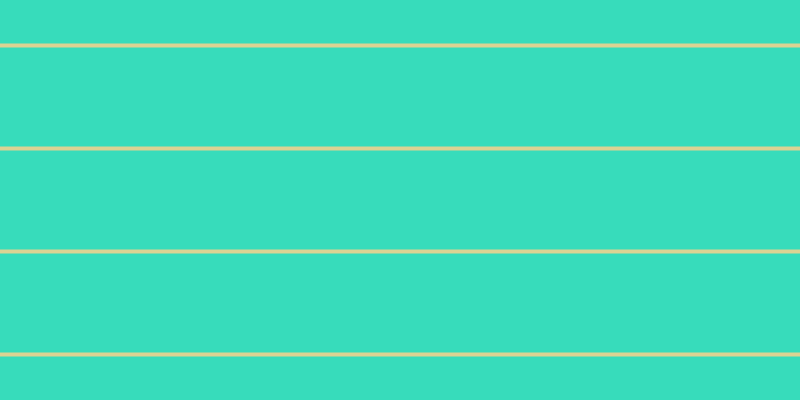 #37dcbb, #dbd393 horizontal lines, four pixels wide, ninety-nine pixels apart