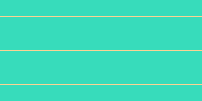 #37dcbb, #fcd393 horizontal lines, two pixels wide, forty-three pixels apart