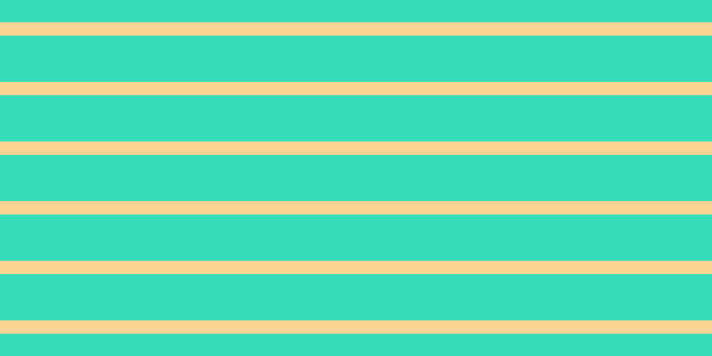 #37dcbb, #fcd393 horizontal lines, fifteen pixels wide, fifty-two pixels apart
